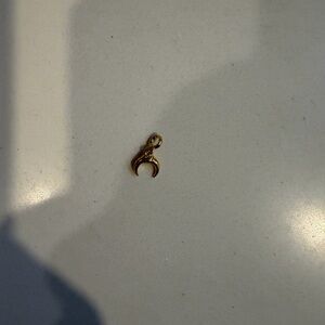 PANDORA Gold Crescent Pendant/ charm